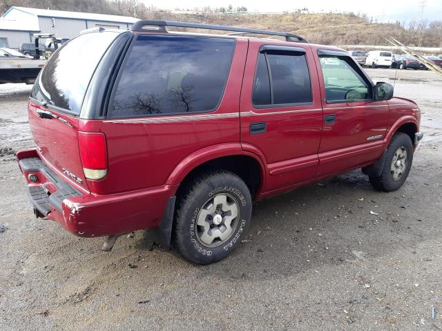 1GNDT13X13K181889 - 2003 CHEVROLET BLAZER RED photo 3