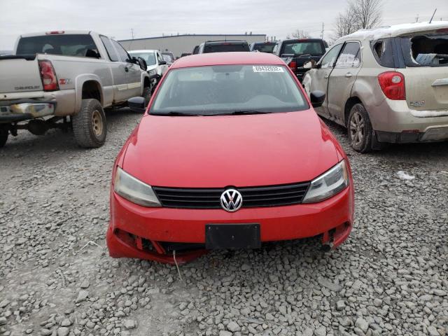 3VW2K7AJ3DM253459 - 2013 VOLKSWAGEN JETTA BASE 红色 照片 5