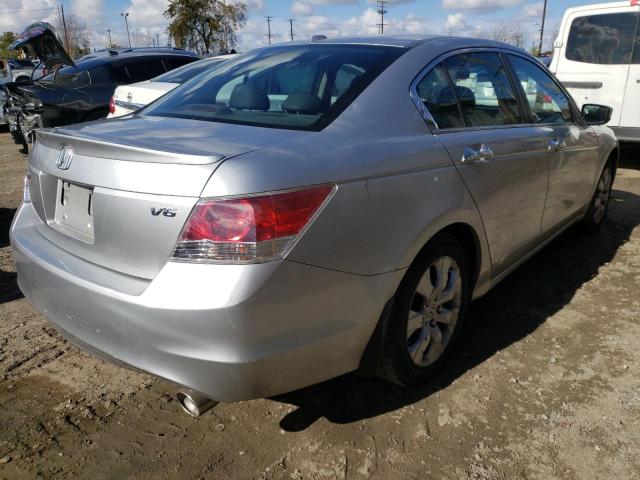 1HGCP36848A005880 - 2008 HONDA ACCORD EXL SILVER photo 3