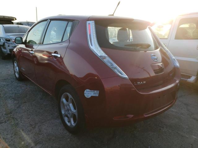 JN1AZ0CP3CT016993 - 2012 NISSAN LEAF SV RED photo 2