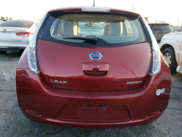 JN1AZ0CP3CT016993 - 2012 NISSAN LEAF SV RED photo 6