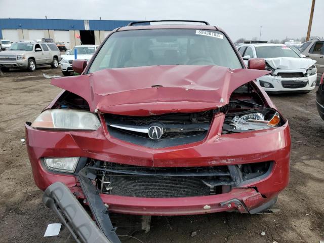 2HNYD18612H500893 - 2002 ACURA MDX TOURIN BURGUNDY photo 5