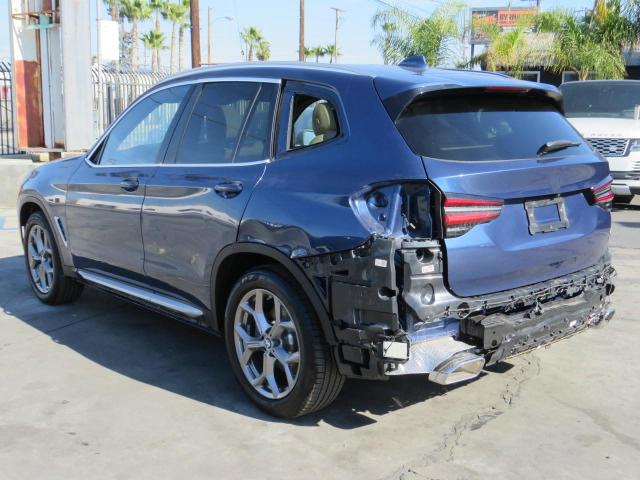 WBX57DP04NN143139 - 2022 BMW X3 XDRIVE3 BLUE photo 3