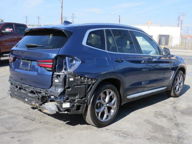 WBX57DP04NN143139 - 2022 BMW X3 XDRIVE3 BLUE photo 4