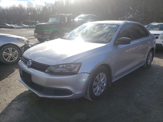 3VW2K7AJ5EM243114 - 2014 VOLKSWAGEN JETTA BASE SILVER photo 2