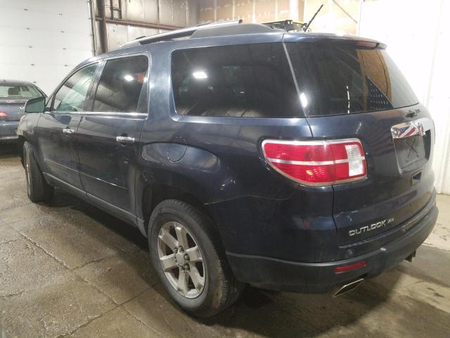 5GZEV237X7J154245 - 2007 SATURN OUTLOOK XR BLUE photo 2