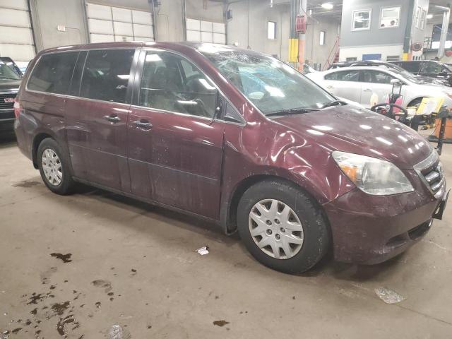 5FNRL38287B035340 - 2007 HONDA ODYSSEY LX MAROON photo 4