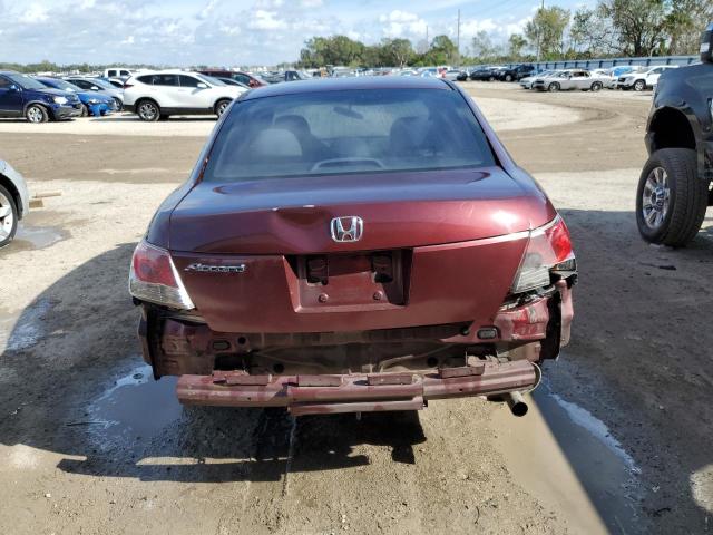 1HGCP26428A132876 - 2008 HONDA ACCORD LXP MAROON photo 6