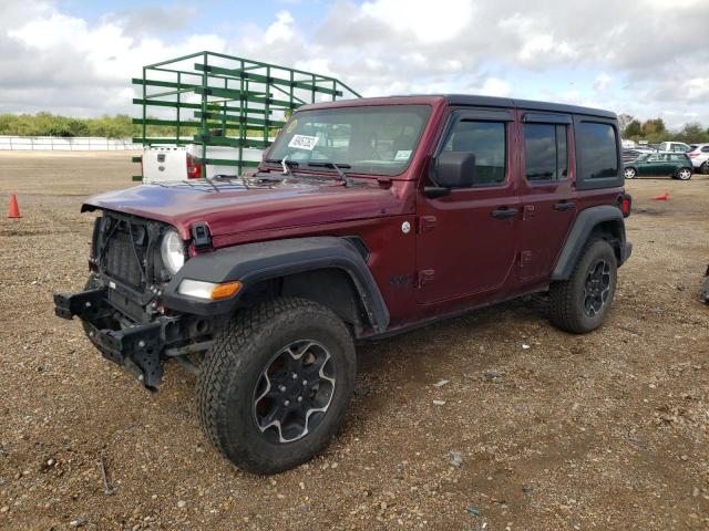 1C4HJXDG2MW770896 - 2021 JEEP WRANGLER U მუქწითელი ფოტო 1