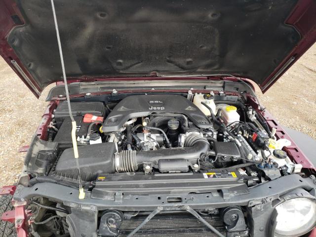 1C4HJXDG2MW770896 - 2021 JEEP WRANGLER U მუქწითელი ფოტო 12