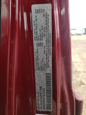 1C4HJXDG2MW770896 - 2021 JEEP WRANGLER U მუქწითელი ფოტო 14