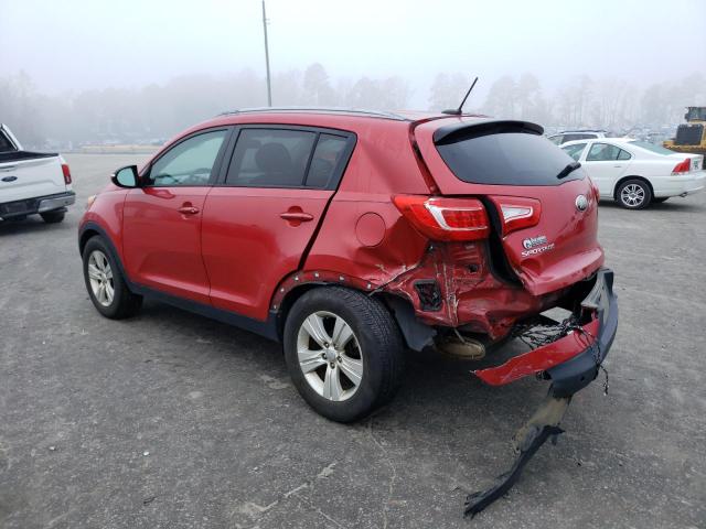 KNDPB3A26D7460349 - 2013 KIA SPORTAGE B RED photo 2