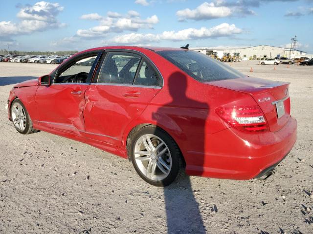 WDDGF4HB6EG214442 - 2014 MERCEDES-BENZ C 250 RED photo 2