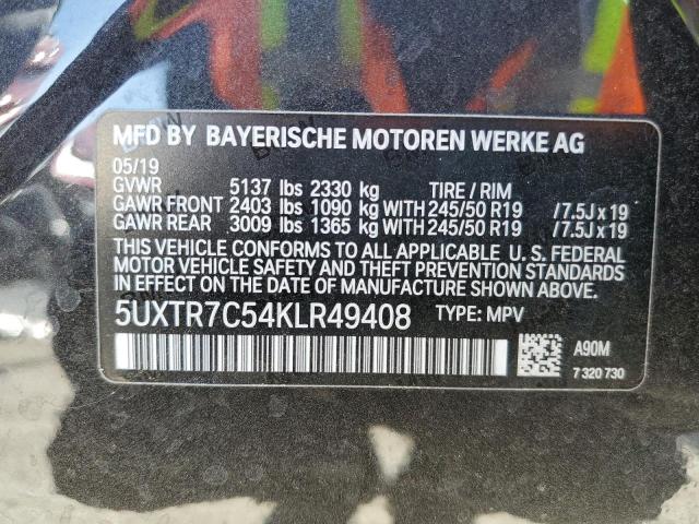 5UXTR7C54KLR49408 - 2019 BMW X3 SDRIVE3 Графитовый фото 13