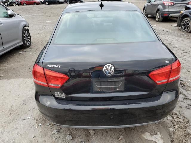 1VWBP7A39CC078007 - 2012 VOLKSWAGEN PASSAT SE BLACK photo 6