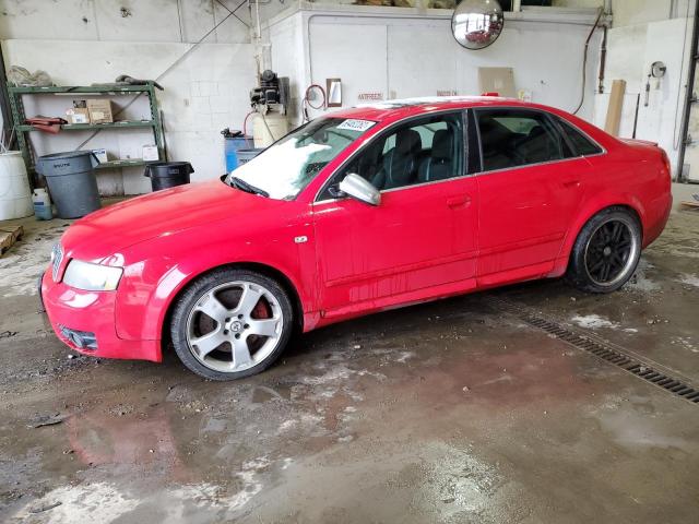 WAUPL68E14A065025 - 2004 AUDI S4 RED photo 1