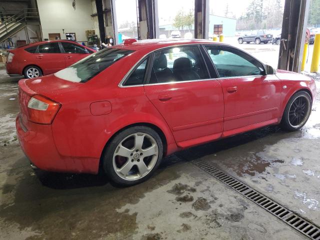 WAUPL68E14A065025 - 2004 AUDI S4 RED photo 3