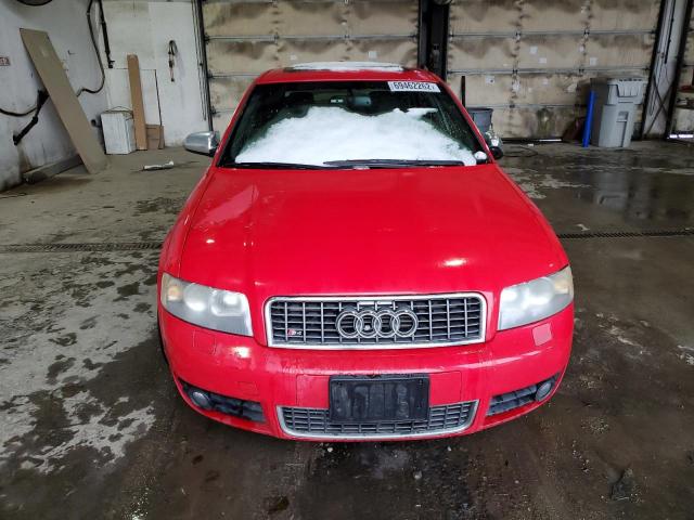 WAUPL68E14A065025 - 2004 AUDI S4 RED photo 5