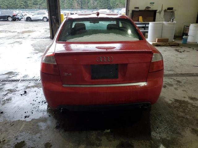 WAUPL68E14A065025 - 2004 AUDI S4 RED photo 6