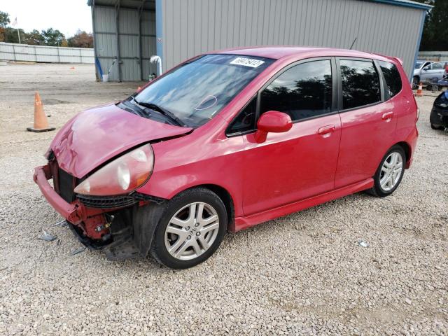 JHMGD38638S022098 - 2008 HONDA FIT SPORT RED photo 1