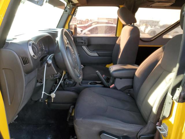 1C4AJWAG6FL702797 - 2015 JEEP WRANGLER S YELLOW photo 7