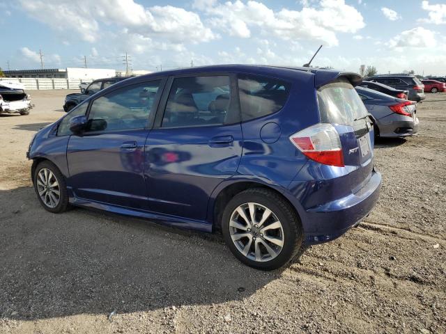 JHMGE8H51DC014510 - 2013 HONDA FIT SPORT BLUE photo 2