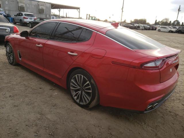 KNAE15LAXK6062328 - 2019 KIA STINGER RED photo 2