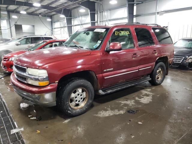 1GNEK13Z02J250343 - 2002 CHEVROLET TAHOE RED photo 1