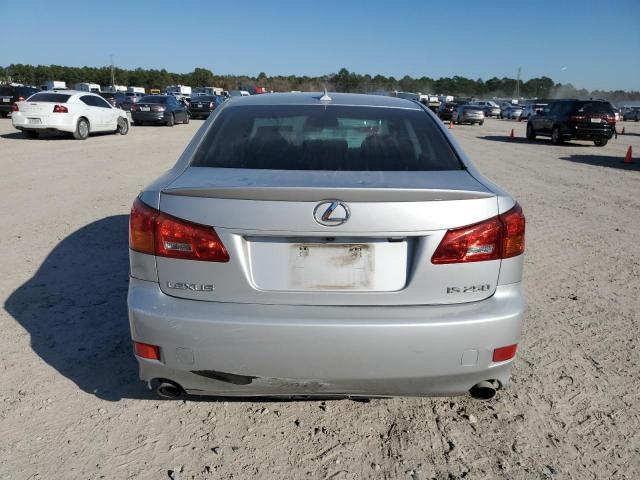 JTHBK262472033166 - 2007 LEXUS IS 250 SILVER photo 6