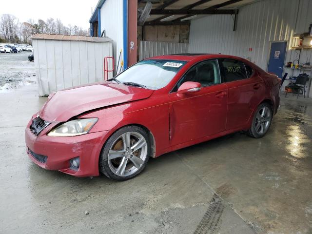 JTHBF5C23B5152019 - 2011 LEXUS IS 250 RED photo 1