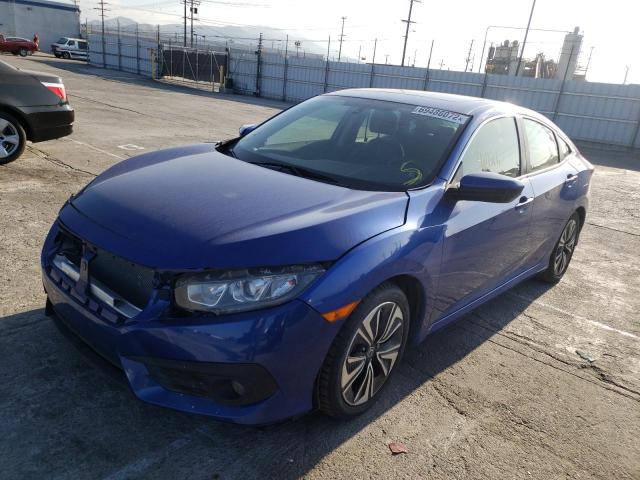 JHMFC1F76JX004427 - 2018 HONDA CIVIC EXL أزرق صورة 1