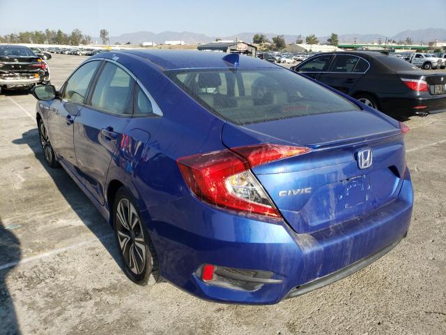JHMFC1F76JX004427 - 2018 HONDA CIVIC EXL أزرق صورة 2