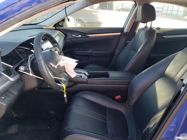 JHMFC1F76JX004427 - 2018 HONDA CIVIC EXL أزرق صورة 7