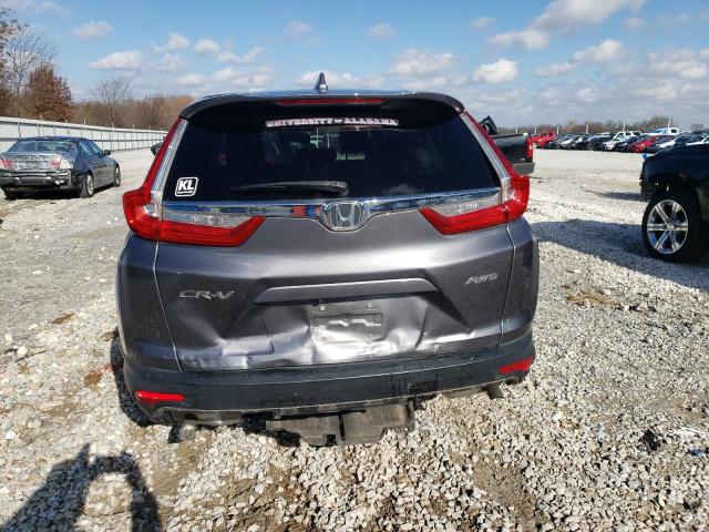 2HKRW2H80HH657665 - 2017 HONDA CR-V EXL GRAY photo 6