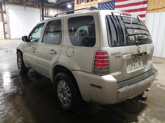 4M2YU56186DJ10052 - 2006 MERCURY MARINER TAN photo 2