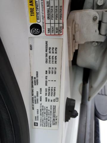 5GTDN13E078223532 - 2007 HUMMER H3 WHITE photo 12