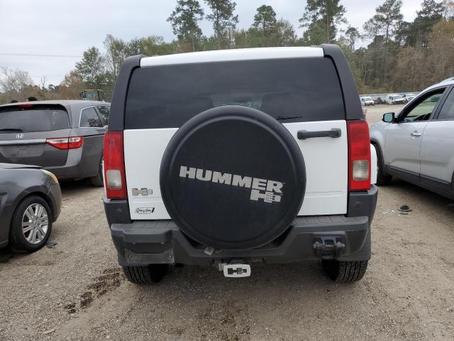 5GTDN13E078223532 - 2007 HUMMER H3 WHITE photo 6