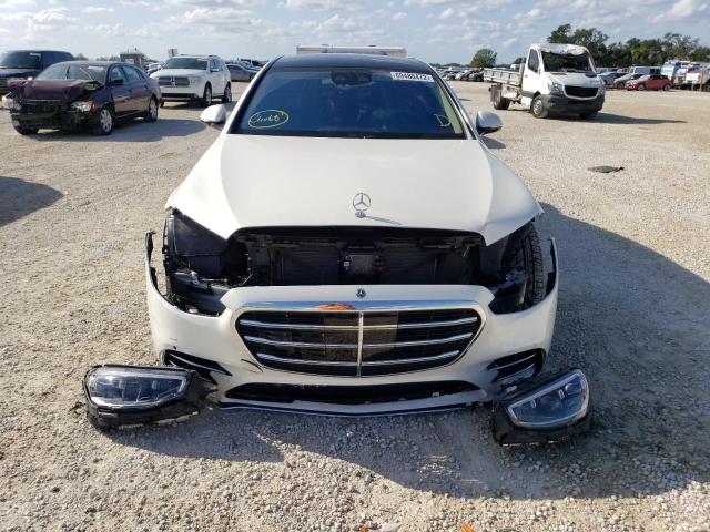 W1K6G7GB4NA081839 - 2022 MERCEDES-BENZ S 580 4MAT WHITE photo 5