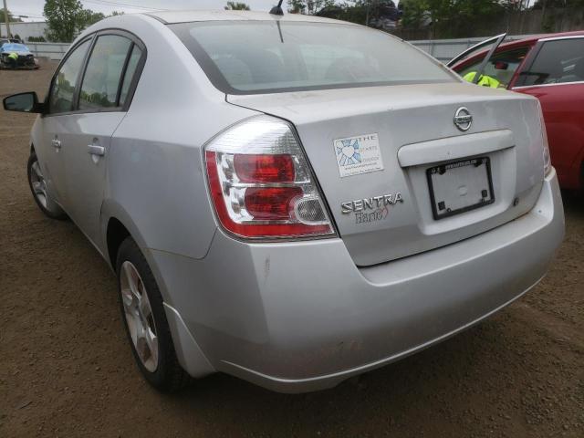 3N1AB61EX8L732584 - 2008 NISSAN SENTRA 2.0 SILVER photo 3