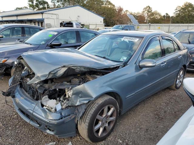 WDBRF54H37A941898 - 2007 MERCEDES-BENZ C 280 BLUE photo 1