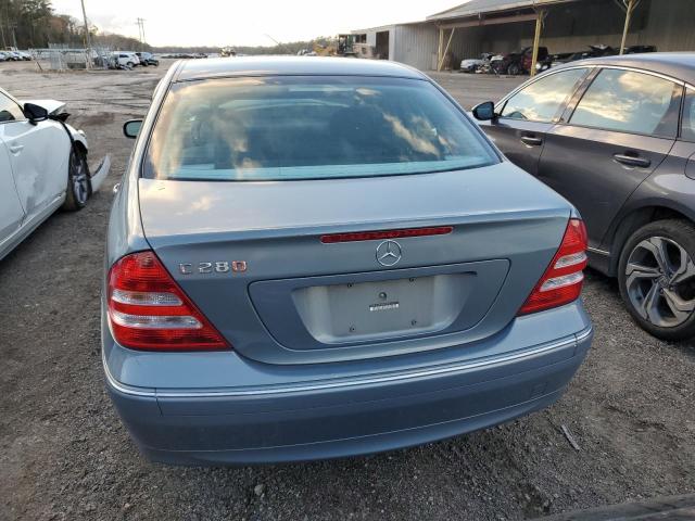 WDBRF54H37A941898 - 2007 MERCEDES-BENZ C 280 BLUE photo 6