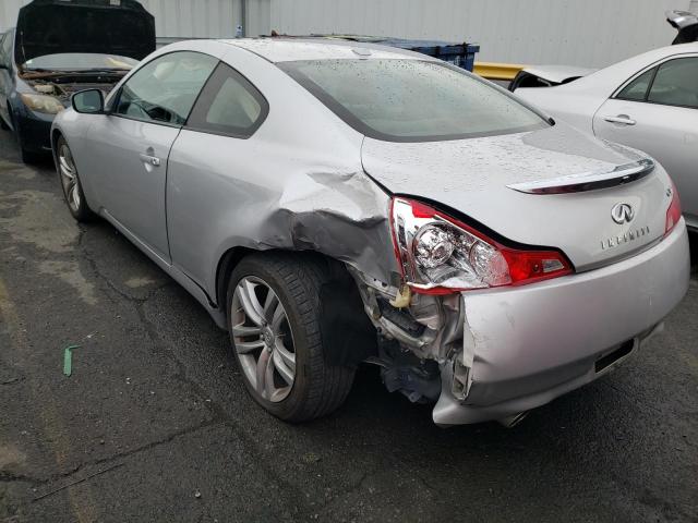 JNKCV64E28M119520 - 2008 INFINITI G37 BASE SILVER photo 2