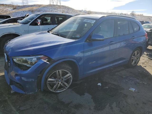 WBXHT3C33H5F70466 - 2017 BMW X1 XDRIVE2 BLUE photo 1