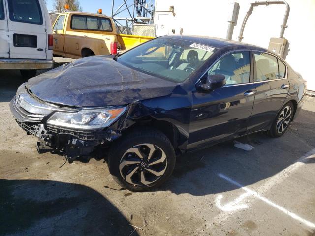 1HGCR2F85GA145424 - 2016 HONDA ACCORD EXL BLUE photo 1