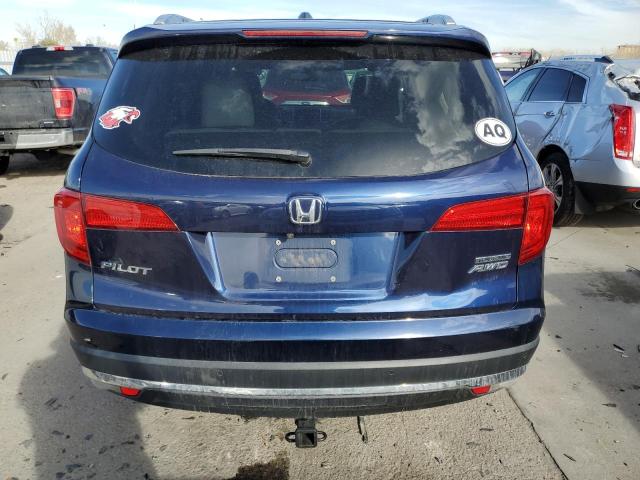 5FNYF6H99GB036577 - 2016 HONDA PILOT TOUR BLUE photo 6