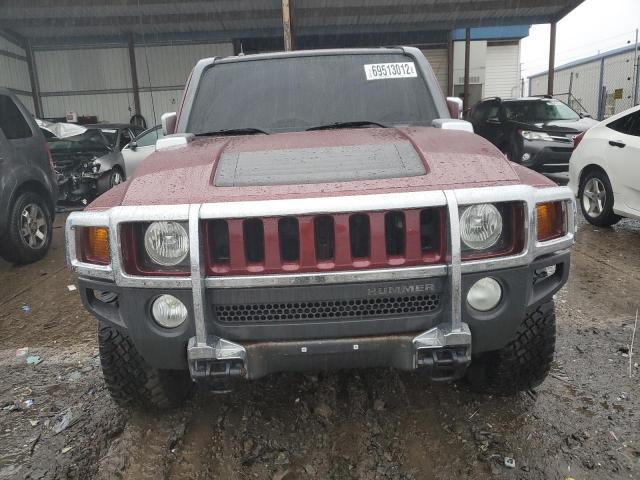 5GTDN13E578249429 - 2007 HUMMER H3 BURGUNDY photo 5
