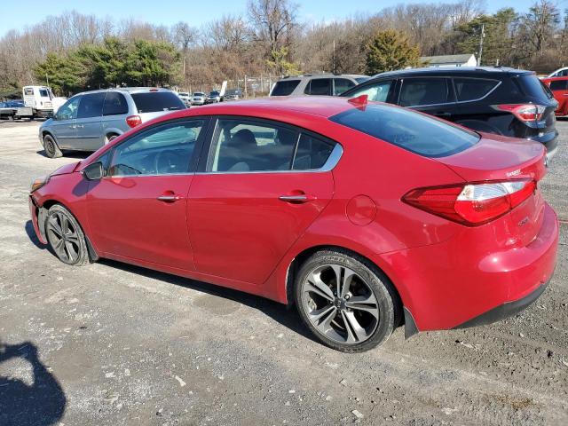 KNAFX4A86G5447721 - 2016 KIA FORTE EX RED photo 2