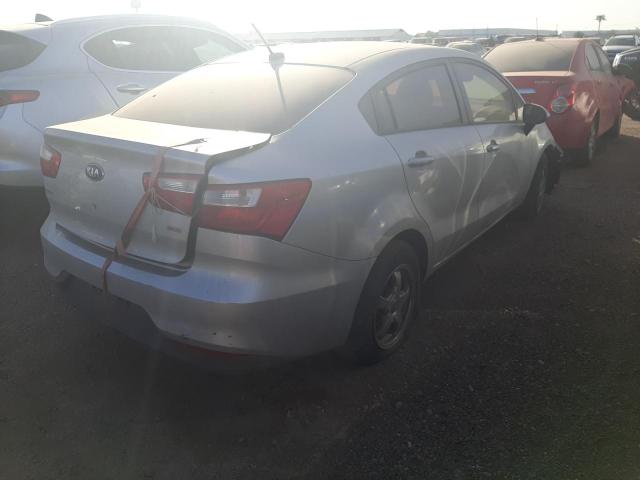 KNADM4A36G6599285 - 2016 KIA RIO LX SILVER photo 3