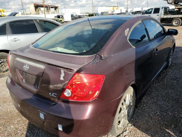JTKDE177X50001992 - 2005 TOYOTA SCION TC ბურგუნდია ფოტო 4