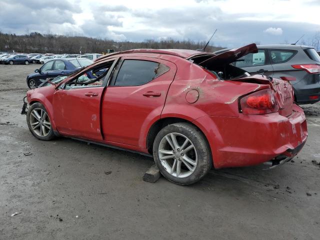 1B3BD1FG6BN534876 - 2011 DODGE AVENGER MA RED photo 2